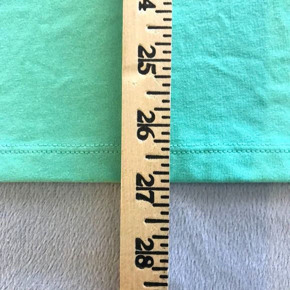 The Nike Tee Men’s Dri-Fit Shirt Mens Medium Center Big Letter Spell Out Green - Picture 5 of 6